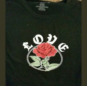 Black love juniors shirt